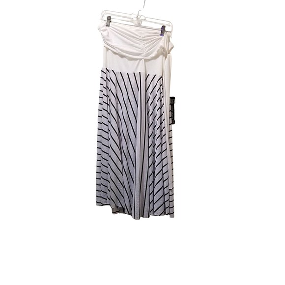 Catalina Dresses & Skirts - Catalina Convertible Cover-Up Dress White Black Stripes Size 3X (22W-24W)